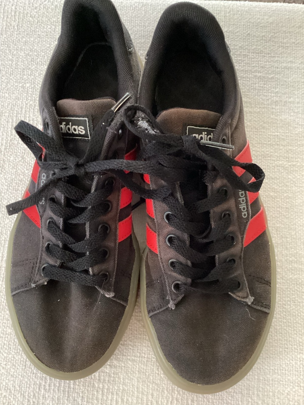 ADIDAS FX7272 Gray Red Sneakers Size US 5.5